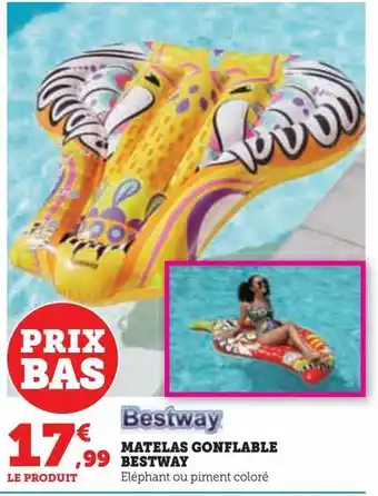 Hyper U Matelas gonflable bestway offre