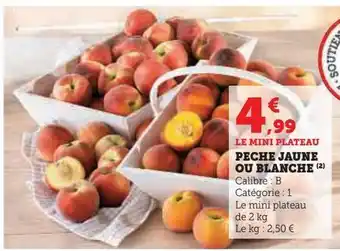 U Express Peche jaune ou blanche offre