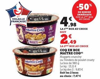 Hyper U Coq en box maître coq offre