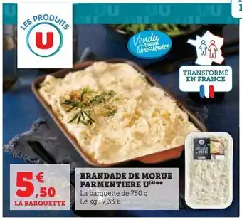 U Express Brandade de morue parmentiere u offre