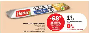 U Express Pate a tarte en or herta offre