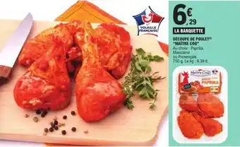 E.Leclerc DÉCOUPE DE POULET(²) "MAÎTRE COQ" offre