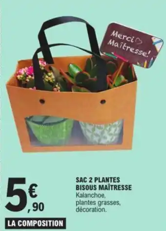 E.Leclerc SAC 2 PLANTES BISOUS MAÎTRESSE offre
