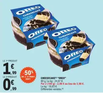 E.Leclerc CHEESECAKE(2) "OREO" offre