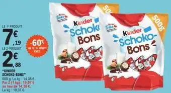 E.Leclerc "KINDER SCHOKO-BONS" offre