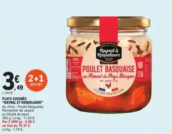 E.Leclerc PLATS CUISINÉS "RAYNAL ET ROQUELAURE" offre