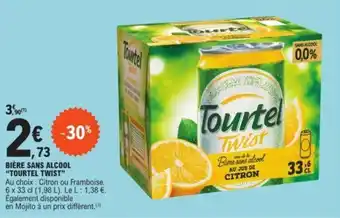 E.Leclerc BIÈRE SANS ALCOOL *TOURTEL TWIST” offre