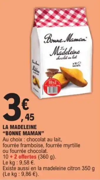 E.Leclerc LA MADELEINE "BONNE MAMAN" offre