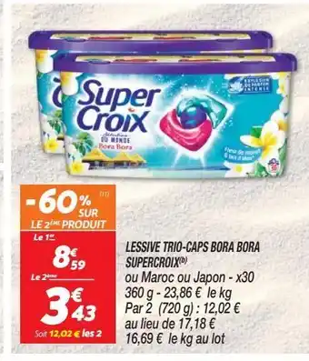 Netto Lessive trio-caps bora bora super croix offre