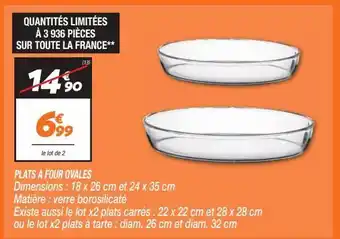 Netto Plats a four ovales offre