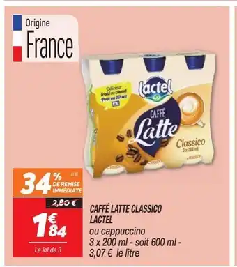 Netto Caffe latte classico lactel offre