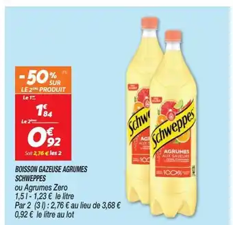 Netto Boisson gazeuse agrumes schweppes offre