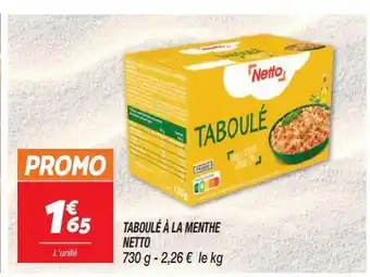 Netto Taboulé à la menthe netto offre