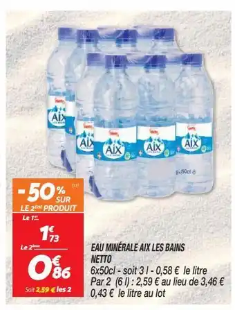 Netto Eau minérale aix les bains netto offre