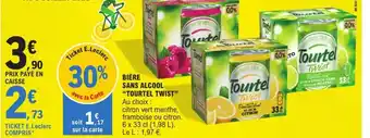 E.Leclerc BIÈRE SANS ALCOOL "TOURTEL TWIST" Au choix : offre