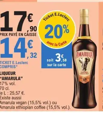 LIQUEUR "AMARULA"