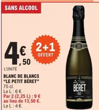 BLANC DE BLANCS "LE PETIT BÉRET”
