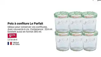 Gamm vert Pots à confiture le parfait offre