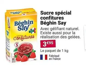 Gamm vert Sucre spécial confitures béghin say offre