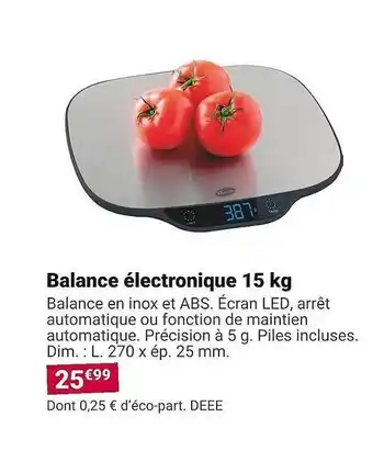 Balance électronique 15kg