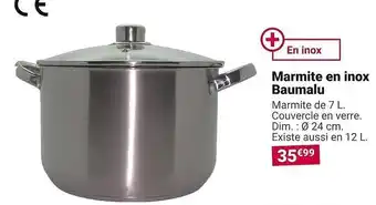 Marmite en inox baumalu