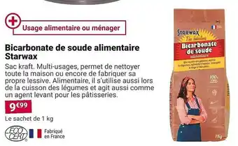 Bicarbonate de soude alimentaire starwax