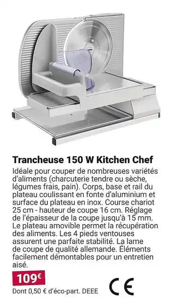 Trancheuse 150w kitchen chef