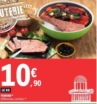 E.Leclerc TERRINE (3) Différentes variétés. (8) offre