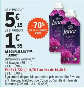 E.Leclerc ASSOUPLISSANT(3)(4) "LENOR" offre