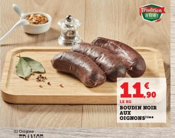 Super U BOUDIN NOIR AUX OIGNONS offre