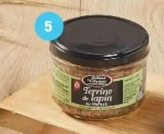 Super U TERRINES VENDÉENNES Terrine de Lapin au Mareuil ou Rillettes vendéennes traditionnelles ou Terrine vendéenne à l'ancienne offre
