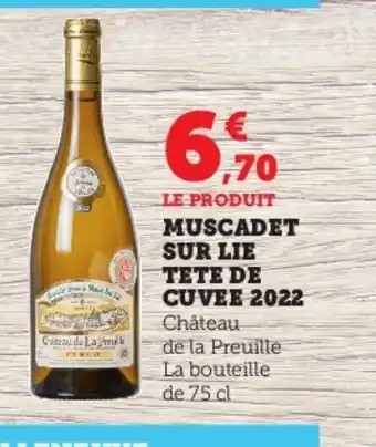 MUSCADET SUR LIE TETE DE CUVEE 2022 Château