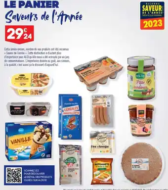 ALDI LE PANIER Saveurs de l'Année offre