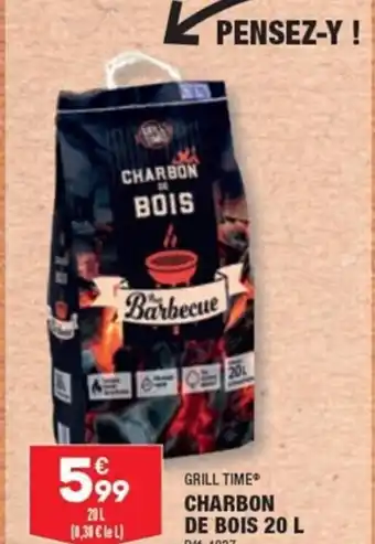 GRILL TIMEⓇ CHARBON DE BOIS 20 L Réf. 1827