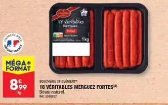 ALDI 18 VÉRITABLES MERGUEZ FORTES (4) Boyau naturel. offre