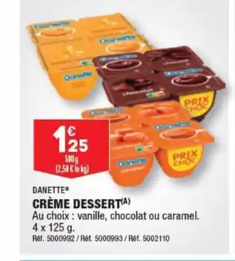 ALDI CRÈME DESSERT(A) offre