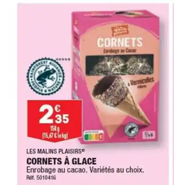 ALDI CORNETS À GLACE offre
