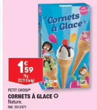 ALDI CORNETS À GLACE offre