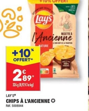 ALDI CHIPS À L'ANCIENNE offre