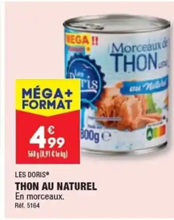 ALDI THON AU NATUREL En morceaux. offre