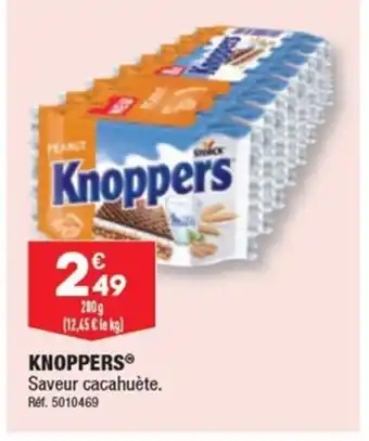 KNOPPERS Saveur cacahuète.
