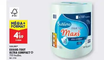 ALDI ESSUIE-TOUT ULTRA COMPACT 700 feuilles. Réf. 2769 offre