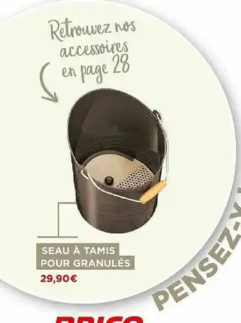 Seau à Tamis Pour Granulés