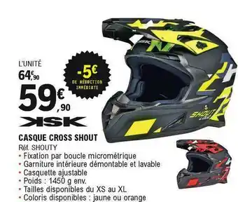 E.Leclerc L'Auto Ksk Casque Cross Shout offre