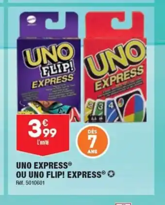 ALDI UNO EXPRESS OU UNO FLIP! EXPRESS® offre