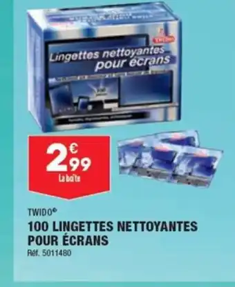 ALDI 100 LINGETTES NETTOYANTES POUR ÉCRANS offre