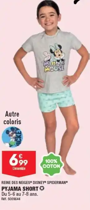 ALDI PYJAMA SHORT Du 5-6 au 7-8 ans. offre