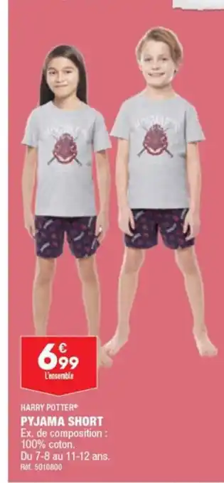 ALDI HARRY POTTER PYJAMA SHORT offre