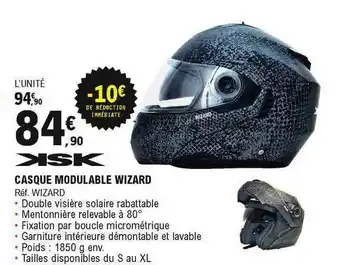 E.Leclerc L'Auto Ksk Casque Modulable Wizard offre