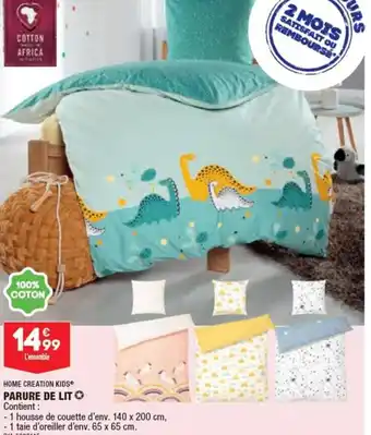 ALDI HOME CREATION KIDS PARURE DE LIT offre